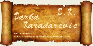 Darka Karadarević vizit kartica